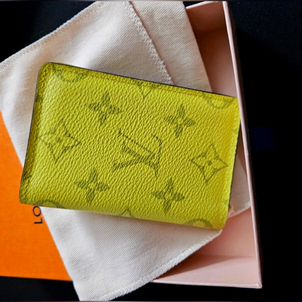 Louis Vuitton Taigarama Pocket Organizer NM Yellow - Picture 1 of 12